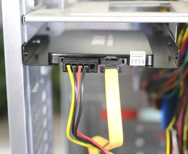 Alt view image 6 of 6 - 2 Pack 2.5" to 3.5" SSD HDD Hard Disk Drive Bays Holder Metal Mounting Bracket Adapter for PC