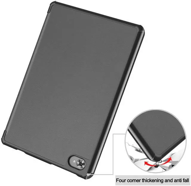 Alt view image 6 of 7 - Case for Teclast M40 Plus 10.1 inch / P30S 10.1 inch / P40HD 10.1 inch, Tri fold Slim Lightweight Hard Shell Smart Protective Cover with Multi-Angle Stand, Universal Stylus Pen Gray