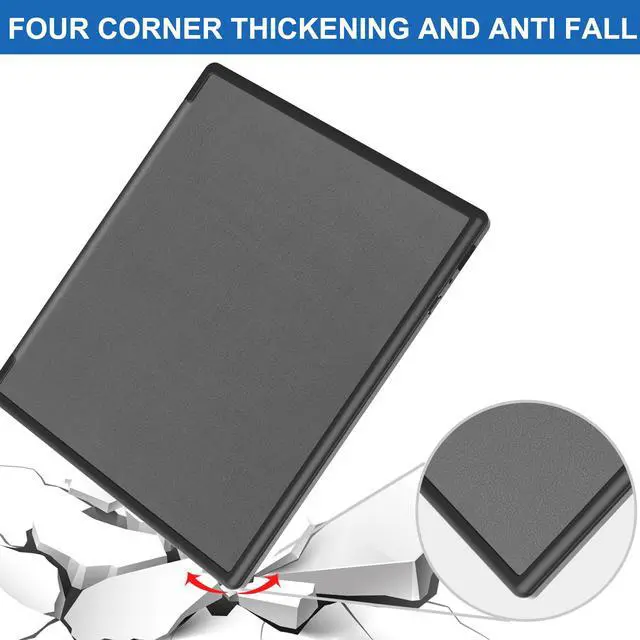 Alt view image 5 of 6 - Slim Case for Kobo Elipsa 2E 10.3 inch 2023 - Premium Leather Case Protective Smart Folio Shell Cover with Pen Holder, Auto Wake/Sleep, Multi-Viewing Angles, Stylus Pen
