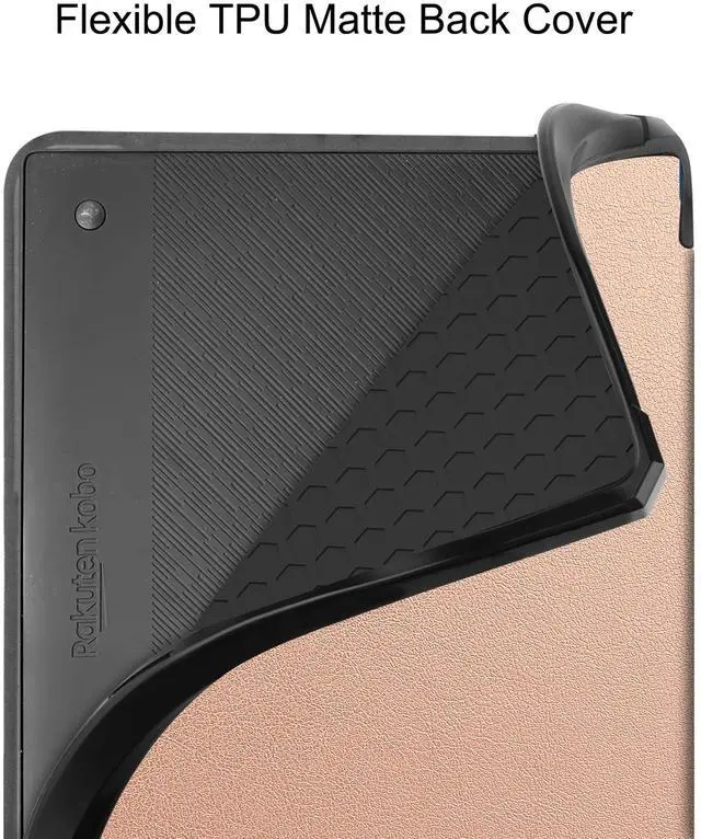 Alt view image 6 of 6 - Slim Case for Kobo Elipsa 2E 10.3 inch 2023 - Premium Leather Case Protective Smart Folio Shell Cover with Pen Holder, Auto Wake/Sleep, Multi-Viewing Angles, Stylus Pen