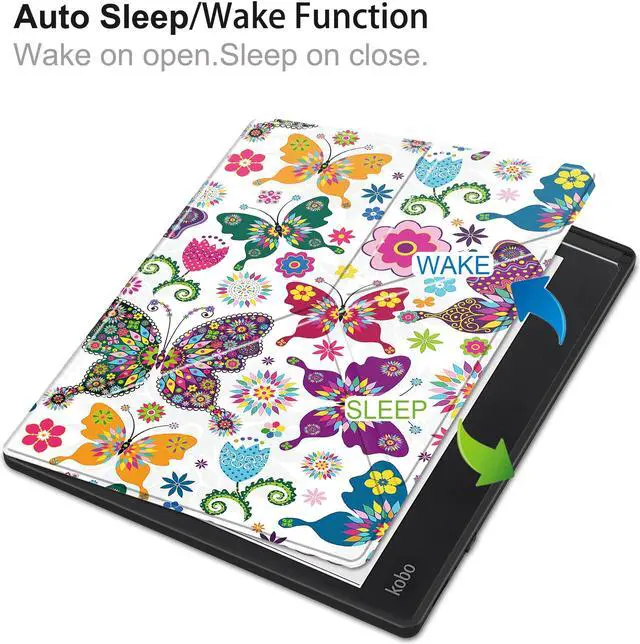 Alt view image 2 of 7 - Slim Case for Kobo Elipsa 2E 10.3 inch 2023 - Premium Leather Case Protective Smart Folio Shell Cover with Pen Holder, Auto Wake/Sleep, Multi-Viewing Angles, Stylus Pen