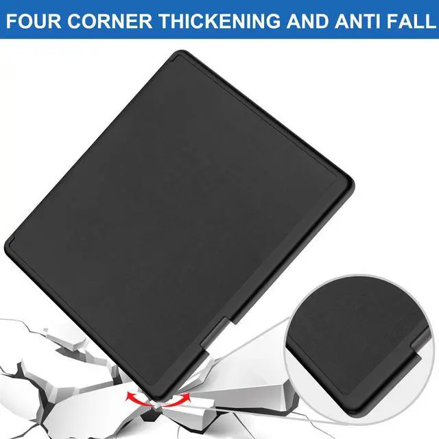 Alt view image 5 of 7 - Slim Case for Kindle Scribe 10.2 inch 2022 Released - Premium Leather Case Protective Smart Folio Shell Cover with Pen Holder, Auto Wake/Sleep, Multi-Viewing Angles, Stylus Pen