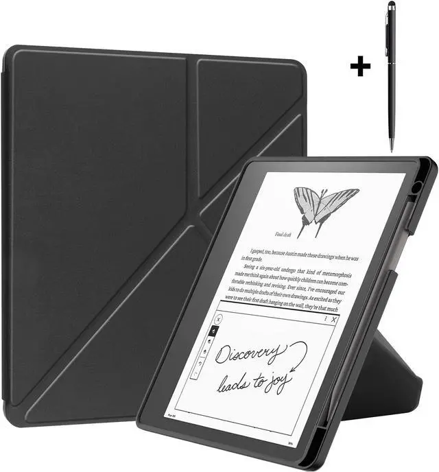 Main image of Slim Case for Kindle Scribe 10.2 inch 2022 Released - Premium Leather Case Protective Smart Folio Shell Cover with Pen Holder, Auto Wake/Sleep, Multi-Viewing Angles, Stylus Pen