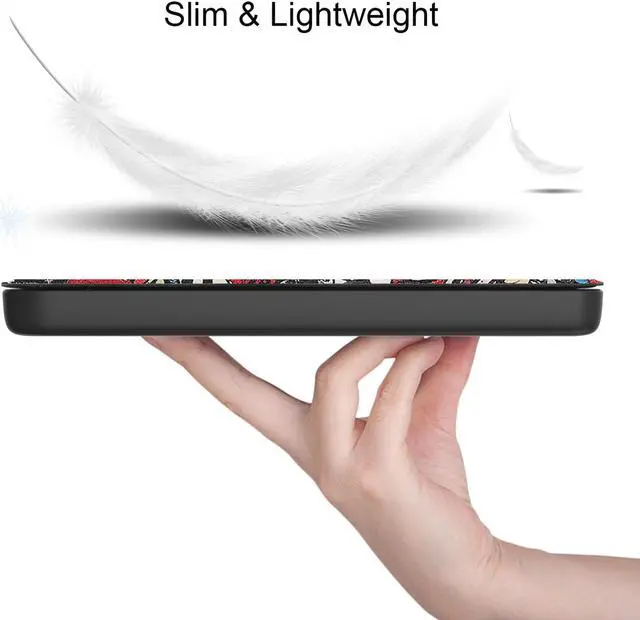 Alt view image 2 of 7 - Case for 6 inch Kobo Clara 2E / Tolino Shine 4, 2022 Released, Ultra Slim Lightweight Folio Premium PU Leather Protective Cover with Auto Sleep/Wake Function, 2 in 1 Stylus Pen Colorful Tree