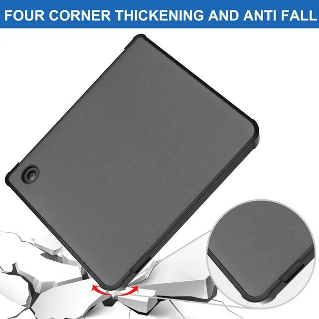 Alt view image 5 of 7 - Slim Case for Kobo Libra 2 2021 Released - Soft TPU Protective Back Cover with Auto Wake/Sleep for 7 inch Kobo Libra 2 eReader Grey