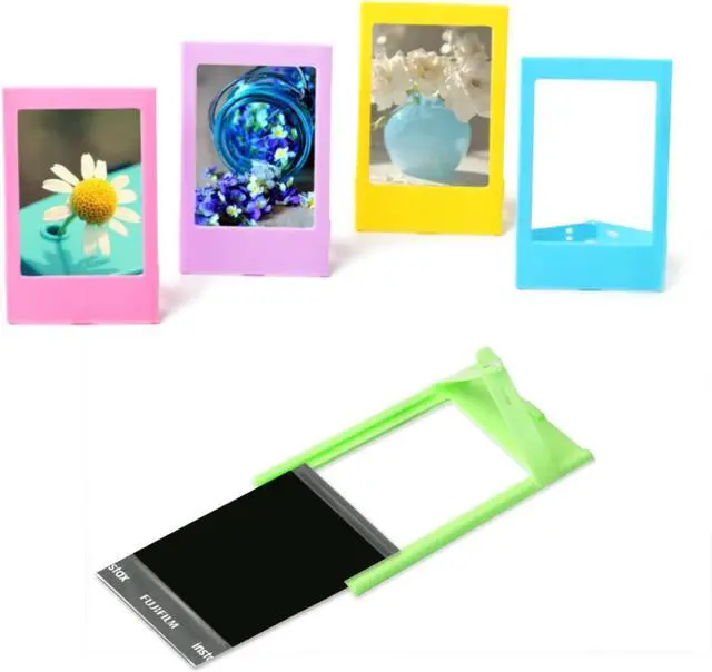 Alt view image 4 of 7 - Instant Camera Accessories Compatible with Instax Mini 11 Instant Film Camera Include Case/Album/Wall Hang Frames/Film Frames/Border Stickers/Corner Stickers Black