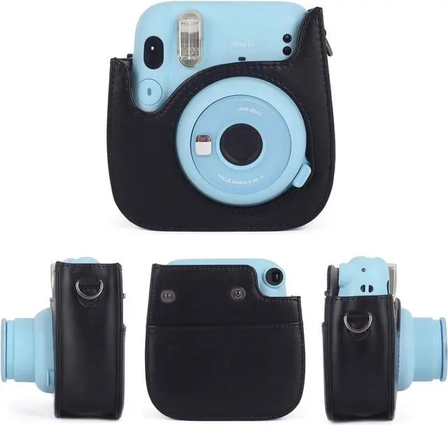 Alt view image 2 of 7 - Instant Camera Accessories Compatible with Instax Mini 11 Instant Film Camera Include Case/Album/Wall Hang Frames/Film Frames/Border Stickers/Corner Stickers Black
