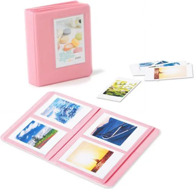 Alt view image 3 of 7 - Instant Camera Accessories Compatible with Instax Mini 11 Instant Film Camera Include Case/Album/Wall Hang Frames/Film Frames/Border Stickers/Corner Stickers Pink Stripe