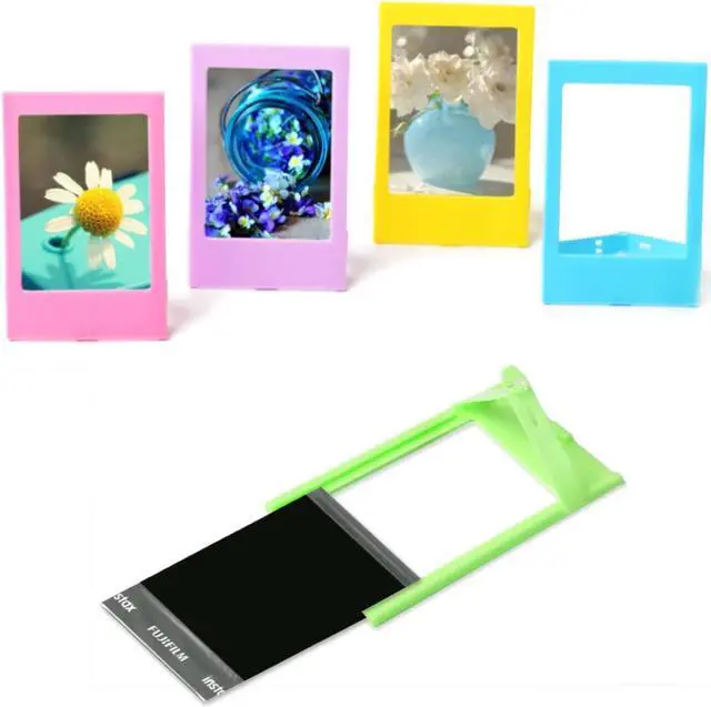 Alt view image 6 of 7 - Instant Mini 12 Camera Accessories Compatible with Fujifilm Instax Mini 12 Camera Include Case/Album/Wall Hang Frames/Film Frames/Border Stickers/Corner Stickers purple
