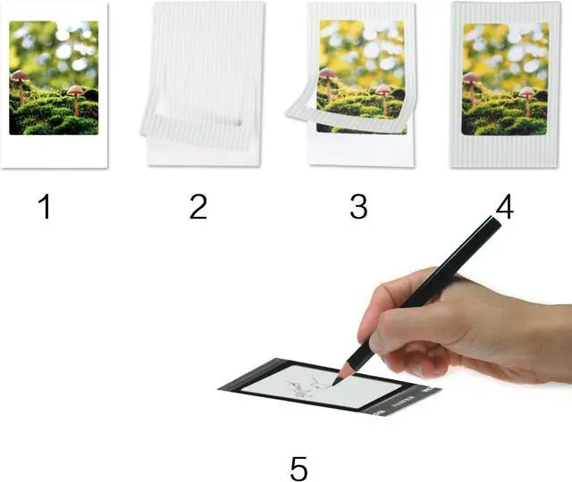 Alt view image 5 of 7 - Instant Mini 12 Camera Accessories Compatible with Fujifilm Instax Mini 12 Camera Include Case/Album/Wall Hang Frames/Film Frames/Border Stickers/Corner Stickers Green