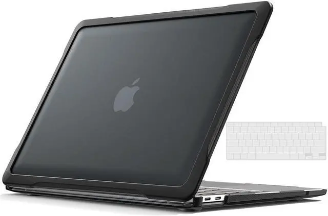 Main image of Compatible with MacBook Air 13 inch Case 2022, 2021-2018 Release A2337 M1 A2179 A1932 Retina Display Touch ID, Heavy Duty Rugged Hard Shell Shockproof Cover with Keyboard Skin Blue