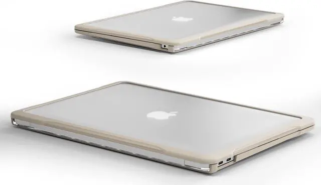 Alt view image 5 of 7 - Compatible with MacBook Air 13 inch Case 2022, 2021-2018 Release A2337 M1 A2179 A1932 Retina Display Touch ID, Heavy Duty Rugged Hard Shell Shockproof Cover with Keyboard Skin Blue Khaki