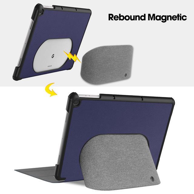 Custodia Con Cavalletto Per Google Pixel Tablet 11" - TPU Antigraffio, Supporto A Tre Angolazioni, Rosa