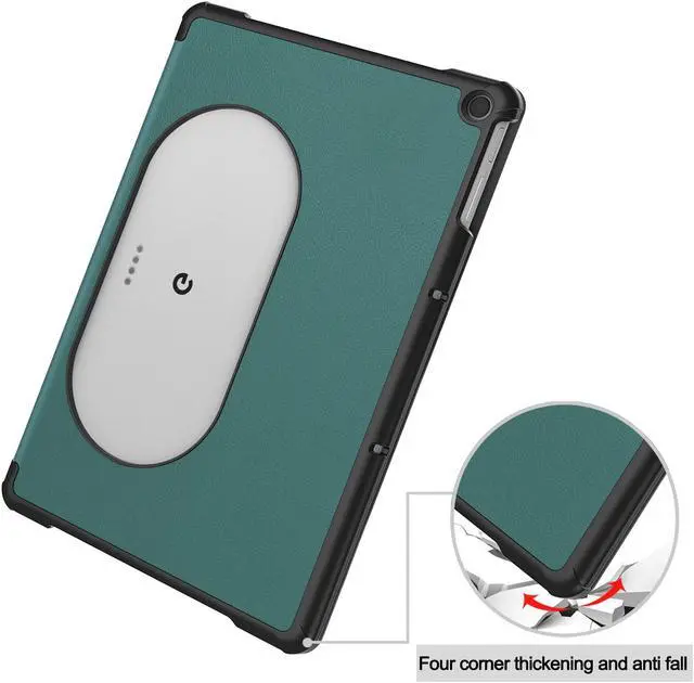 Alt view image 6 of 7 - Google Pixel Tablet Case 11 Inch 2023, Slim Stand Protective Case Smart Folio Cover with 2 in 1 Stylus Pen Dark Green