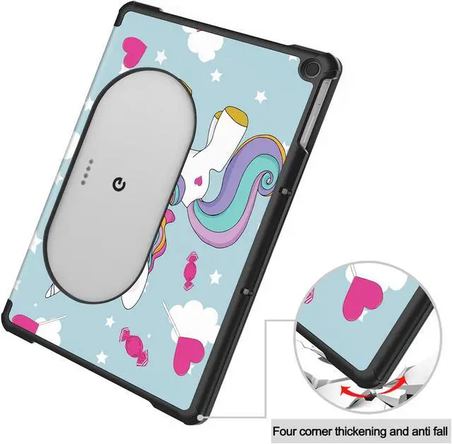 Alt view image 5 of 7 - Google Pixel Tablet Case 11 Inch 2023, Slim Stand Protective Case Smart Folio Cover with 2 in 1 Stylus Pen Light Blue