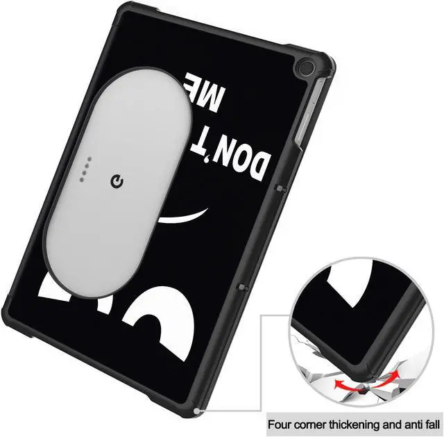 Alt view image 6 of 7 - Google Pixel Tablet Case 11 Inch 2023, Slim Stand Protective Case Smart Folio Cover with 2 in 1 Stylus Pen Black/White