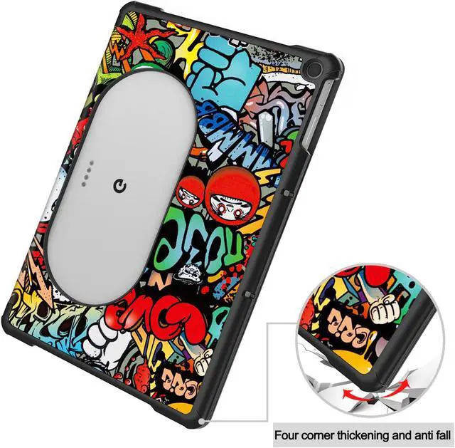 Alt view image 5 of 7 - Google Pixel Tablet Case 11 Inch 2023, Slim Stand Protective Case Smart Folio Cover with 2 in 1 Stylus Pen Colorful Tree