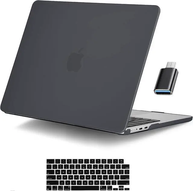 Main image of For MacBook Air 15 inch Case 2023 Release A2941 M2 Chip with Liquid Retina Display Touch ID,Ultra Thin Laptop Plastic Hard Shell Case with Keyboard Skin & Type C Adapter 1 Pack