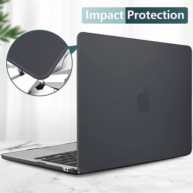 Alt view image 3 of 7 - For MacBook Air 15 inch Case 2023 Release A2941 M2 Chip with Liquid Retina Display Touch ID,Ultra Thin Laptop Plastic Hard Shell Case with Keyboard Skin & Type C Adapter 1 Pack