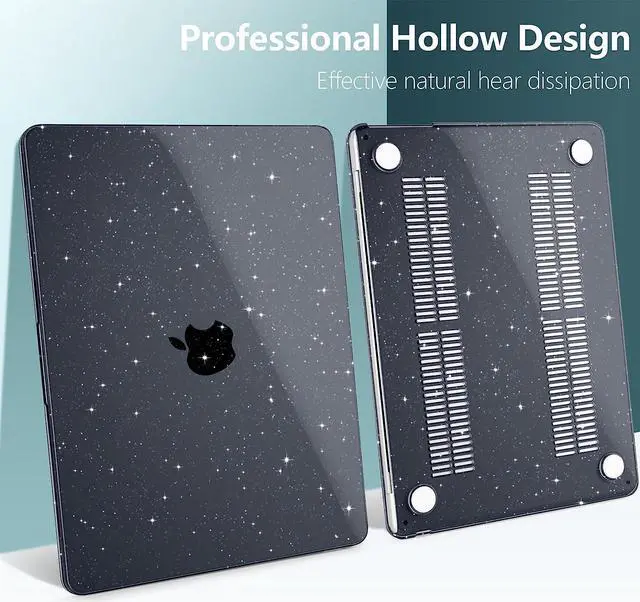 Alt view image 7 of 7 - Compatible with MacBook Air 15 inch Case 2023 Release A2941 M2 Chip Liquid Retina Display Touch ID, Plastic Hard Case with Keyboard Skin & Screen Protector & Type C Adapter For MacBook Air 15.3 Inch