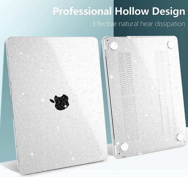 Alt view image 7 of 7 - Compatible with MacBook Air 15 inch Case 2023 Release A2941 M2 Chip Liquid Retina Display Touch ID, Plastic Hard Case with Keyboard Skin & Screen Protector & Type C Adapter For MacBook Air 15.3 Inch