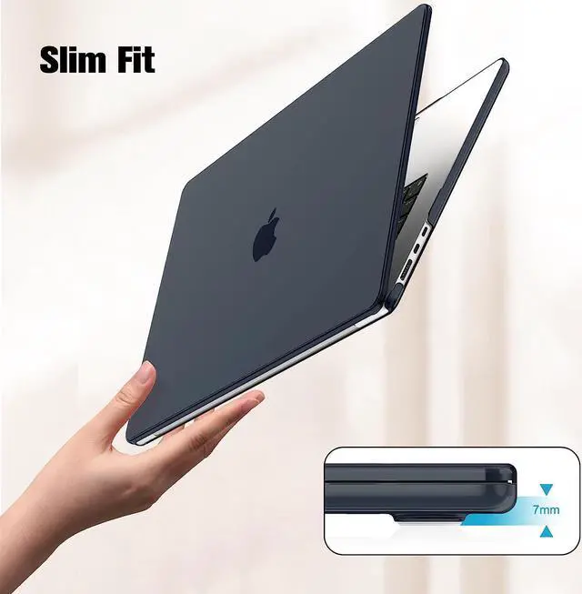 Alt view image 3 of 7 - For MacBook Air 15 inch Case 2023 Release A2941 M2 Chip with Liquid Retina Display Touch ID,Ultra Thin Laptop Plastic Hard Shell Case with Keyboard Skin & Type C Adapter 1 Pack Crystal Black