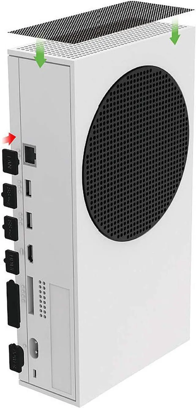 Alt view image 3 of 7 - Dust Plugs for Xbox Series S 7 PCS Silicone Dust Plugs and 4 PCS PVC Meshs Set USB HDMI LAN Power CD Driver Interface Anti dust Cover Dustproof Plug for Xbox Series S Xbox Series S