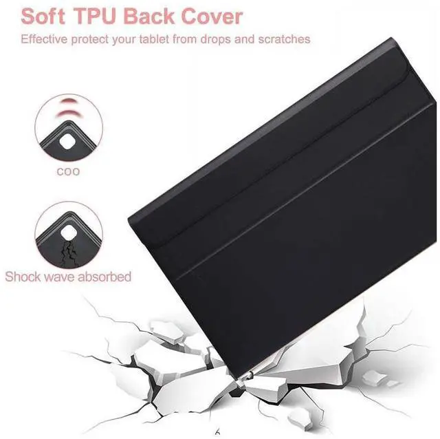Alt view image 4 of 7 - Touchpad Keyboard Case for Lenovo Tab P11 2nd Generation 11.5 inch / Xiaoxin Pad Plus 11.5 inch 2023 Model TB-350FU TB-350XU, Detachable Wireless Keyboard Cover with Trackpad & Pencil Holder