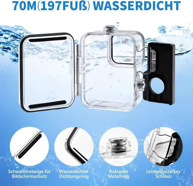 Alt view image 2 of 7 - Accessory Set Kit Bundle for GoPro Hero 12/11/10/9 Black, Waterproof Protective Case Waterproof Housing Snorkelling Accessories Bicycle Mount Selfie Bar Head Strap for GoPro Hero 9 10 11 12