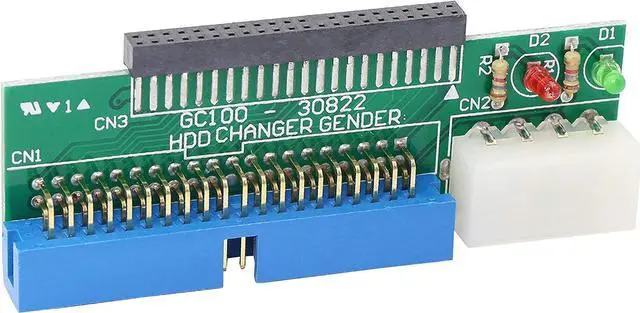 Alt view image 6 of 7 - IDE 2.5 to 3.5 Adapter, 44 Pin 2.5-inch IDE Hard Disk of Laptop to 40 Pin IDE Port On PC Motherboard,HDD Hard Disk Drive or SSD to PATA Port Connector Card