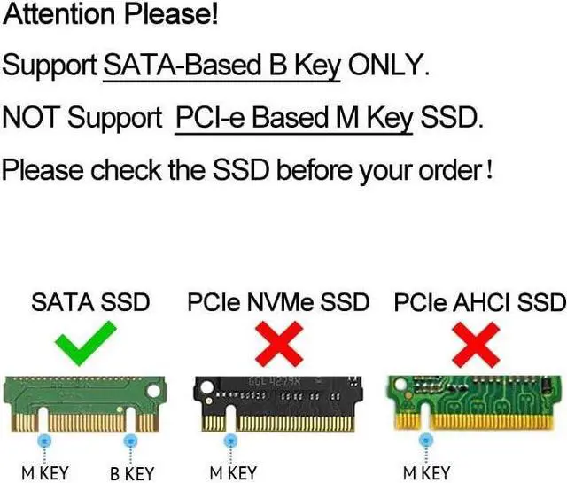Alt view image 2 of 7 - M.2 SSD Enclosure (No Cable Need), USB to M.2 SATA SSD (B Key) Adapter with Case, Use as Portable SSD, High Performance M.2 External Enclosure, Support M2 2230 2242 2260 2280