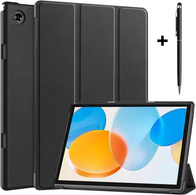 Main image of Case for Teclast M40 / M40 Pro / P20S / P20HD, Tri fold Slim Lightweight Hard Shell Smart Protective Cover with Multi-Angle Stand, Universal Stylus Pen