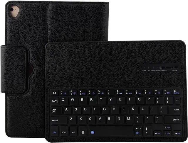 Alt view image 2 of 7 - Keyboard Case for iPad Pro 12.9 inch 2015 2017 with Detachable Wireless Keyboard, Ultra Slim PU Leather Folio Stand Cover for Old Version iPad Pro 12.9 Inch 2015 2017 Black