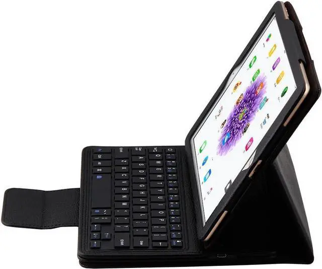 Alt view image 4 of 7 - Keyboard Case for iPad Pro 12.9 inch 2015 2017 with Detachable Wireless Keyboard, Ultra Slim PU Leather Folio Stand Cover for Old Version iPad Pro 12.9 Inch 2015 2017 Black