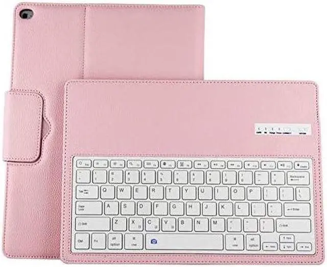 Alt view image 7 of 7 - Wireless Bluetooth Keyboard Case for iPad 9.7 inch 2017 2018 6th 5th Gen, Air 2/Air, iPad Pro 9.7 Slim Shell Protective Stand Cover with Detachable Keyboard Pink