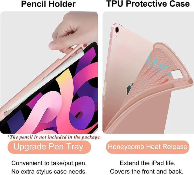 Alt view image 4 of 7 - Keyboard Case for iPad Air 5th/4th Gen 10.9 inch 2022/2020, iPad Pro 11 inch 4th 3rd 2nd 1st Gen 2022/2021/2020/2018, Detachable Wireless Backlit Magnetic Keyboard, Built-in Pencil Holder, Smart Cover