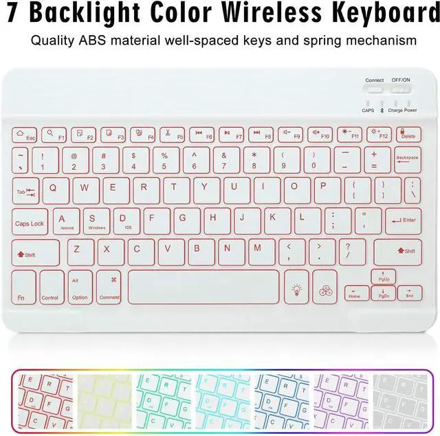 Alt view image 7 of 7 - Keyboard Case for iPad Air 5th/4th Gen 10.9 inch 2022/2020, iPad Pro 11 inch 4th 3rd 2nd 1st Gen 2022/2021/2020/2018, Detachable Wireless Backlit Magnetic Keyboard, Built-in Pencil Holder, Smart Cover