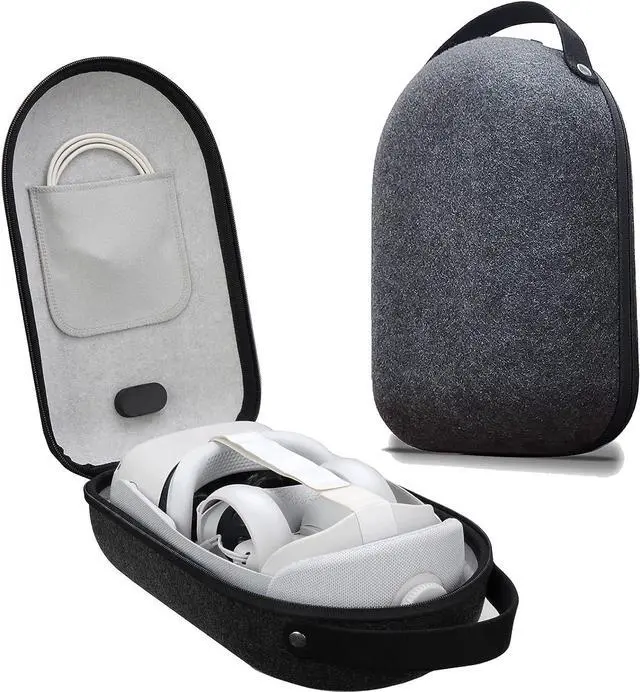 Main image of Hard Carrying Case for Oculus Quest 2 VR Gaming Headset Waterproof Shockproof Hard Storage Box Black