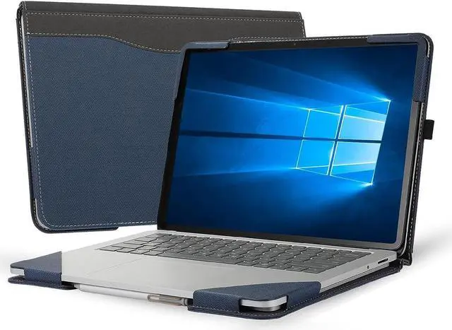 Main image of Protective Case Cover for Microsoft Surface Laptop Studio 14.4 Inch with Pencil Holder, PU Leather Hard Folio Cover for Surface Laptop Studio 14" 2-in-1 Laptop Blue