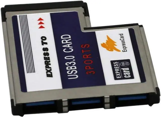 Alt view image 3 of 6 - 3 Ports Hidden Inside USB 3.0 to Expresscard 54mm USB3.0 Adapter Converter for Express Card Laptop Notebook PC