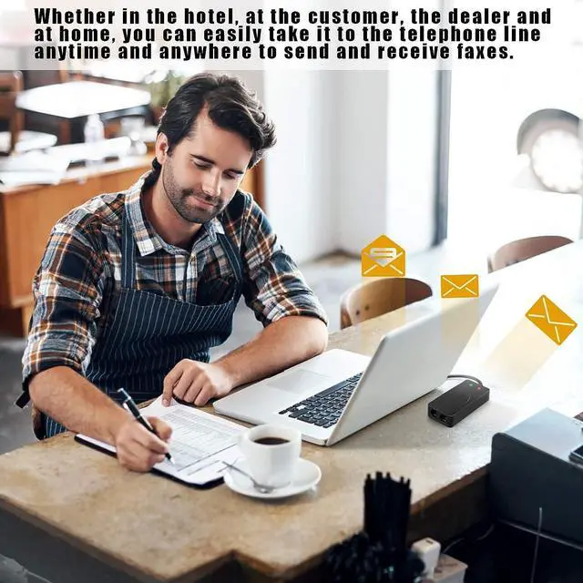 Alt view image 6 of 7 - USB 56K Voice Fax Data External V.90 V.92 Modem With Dual Ports, Compatible With Windows 98SE/2000/ME/XP/Vista/Win 7/Win 8/Win 10 Support Auto-Dial, Tone and Pulse Dialing, Auto Answer, Auto Retrain
