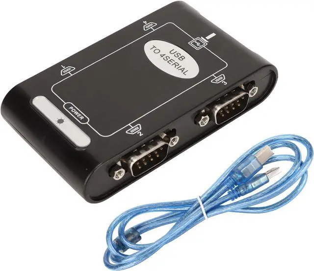 Alt view image 4 of 7 - USB to Serial Adapter, Com Reserved Function, 4 RS232 Ports, Compact Design Compact Design, USB to RS232 Adapter, Windows Compatible Suitable for Notebook Computers