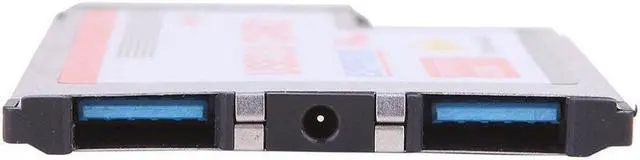 Alt view image 4 of 7 - 2 Dual Ports USB 3.0 HUB Express Card ExpressCard 54mm Hidden Adapter Converter USB3.0 for PCMCIA Laptop PC