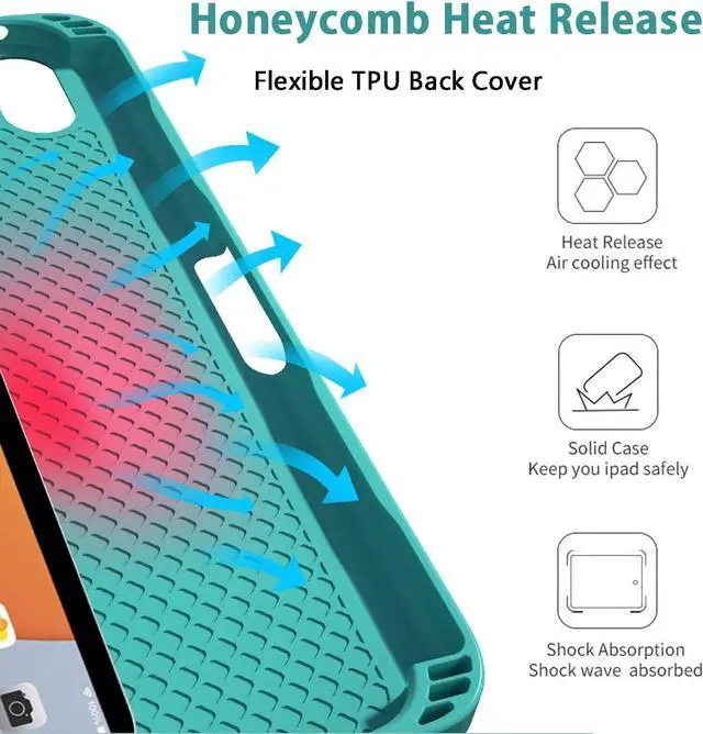 Alt view image 4 of 7 - Keyboard Case for Huawei MatePad 11.5 2023 BTK-W00 BTK-W09 BTK-AL09 Smart Folio Cover with Pencil Holder, Magnetic Detachable Wireless Bluetooth Keyboard Case with Mouse