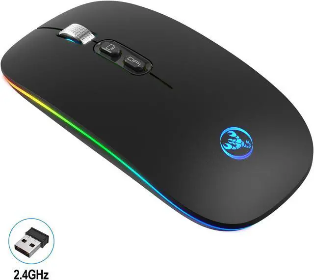 Main image of 2.4G Wireless Mute Office Mouse 3 Adjustable DPI Built-in 500mAh Rechargeable Lithium Battery Ergonomic Mice for PC Laptop