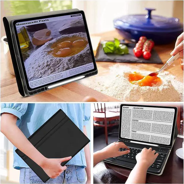 Alt view image 7 of 7 - Keyboard Case for Samsung Galaxy Tab S9 Ultra 14.6 Inch 2023 SM-X910 SM-X916B SM-X918U Smart Folio Cover with Pencil Holder, Magnetic Detachable Wireless Bluetooth Keyboard