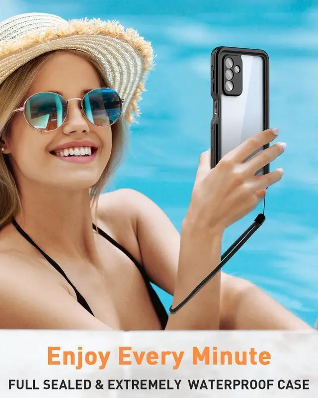 Alt view image 7 of 7 - For Samsung Galaxy A24 4G / Galaxy A25 5G Waterproof Case, with Built-in Screen Protector, Full Protection Shockproof Dustproof Underwater Phone Cover