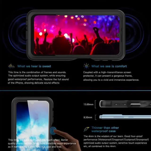 Alt view image 4 of 7 - Waterproof Case for Samsung Galaxy A24 4G / Galaxy A25 5G Snowproof, Dustproof and Shockproof, IP68 Certified Full Body Protection Fully Sealed Underwater Protective Cover