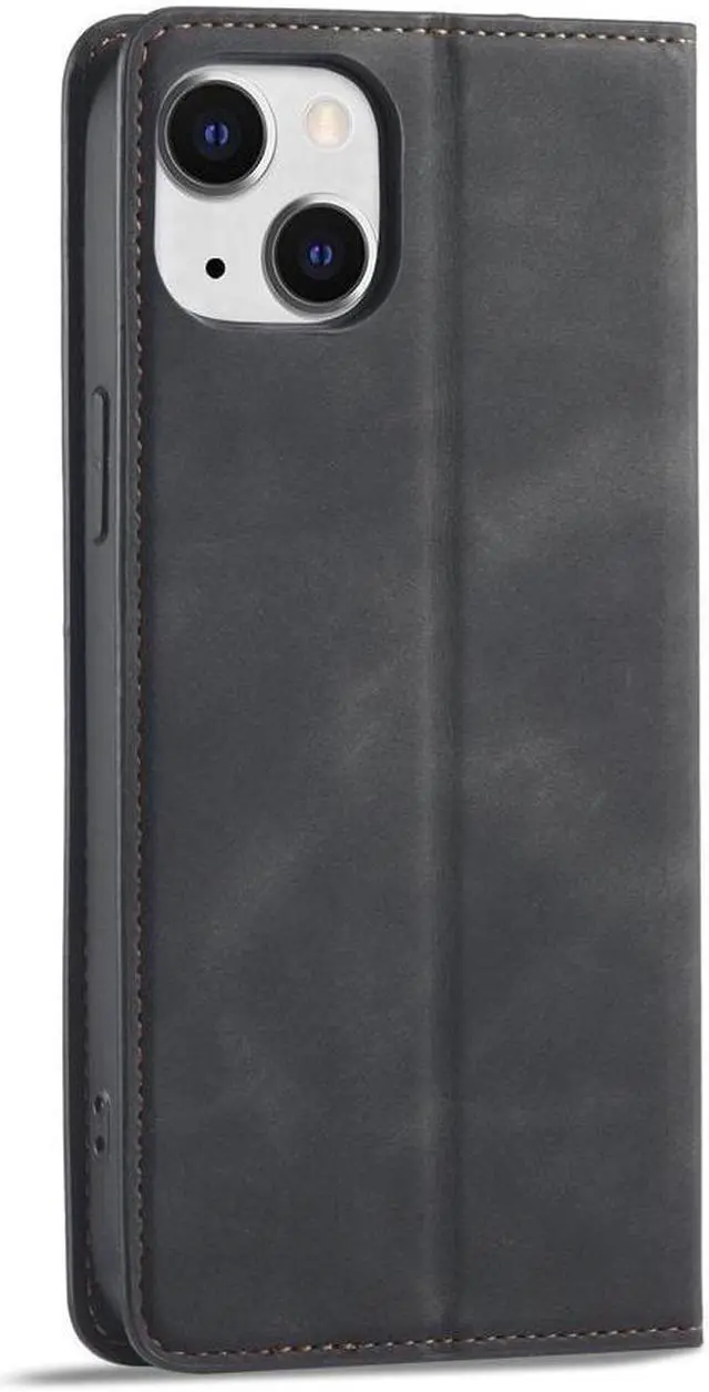 Alt view image 3 of 7 - Case for iPhone 15 5G 6.1 inch Premium PU Leather Cover with Card Holder Kickstand Shockproof Flip Wallet Cover