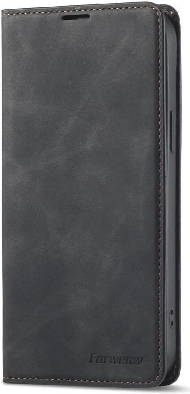 Alt view image 2 of 7 - Case for iPhone 15 5G 6.1 inch Premium PU Leather Cover with Card Holder Kickstand Shockproof Flip Wallet Cover